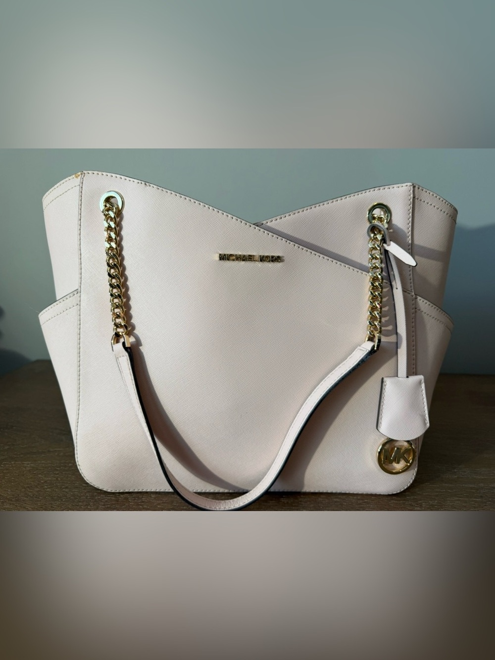 Michael Kors Voyager Large Saffiano Leather Tote Bag Pink
